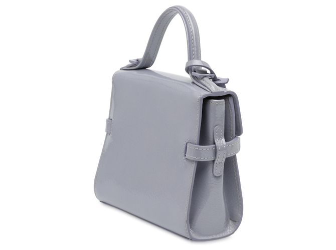 Borsa Tempete Micro in vernice viola di Delvaux Porpora - vista 2