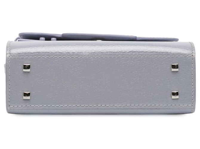 Borsa Tempete Micro in vernice viola di Delvaux Porpora - vista 3