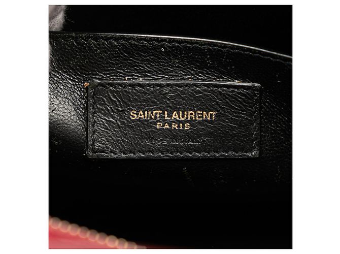 Bolsa Uptown pequena de couro vermelho da Saint Laurent - vista 5