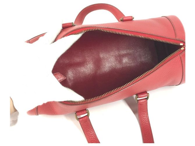 Hermès Vintage Mini Arty Boston Tasche Rot - Ansicht 12