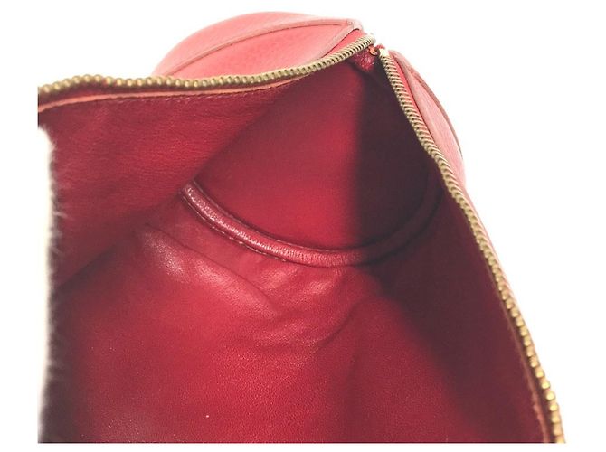 Hermès Vintage Mini Arty Boston Tasche Rot - Ansicht 14