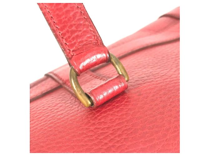 Hermès Vintage Mini Arty Boston Tasche Rot - Ansicht 15