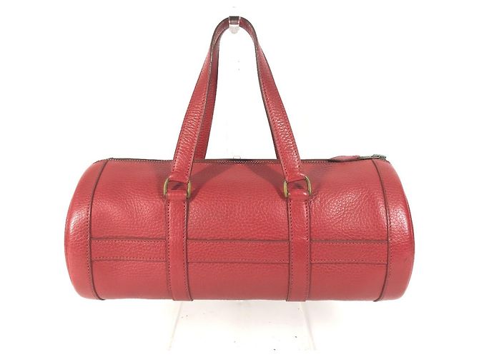 Hermès Vintage Mini Arty Boston Tasche Rot - Ansicht 2