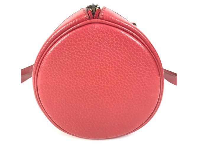 Hermès Vintage Mini Arty Boston Tasche Rot - Ansicht 4