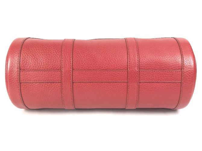 Hermès Vintage Mini Arty Boston Tasche Rot - Ansicht 5