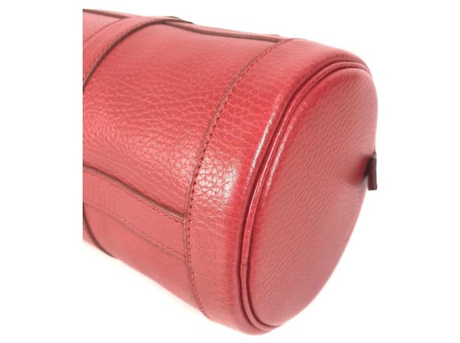 Hermès Vintage Mini Arty Boston Tasche Rot - Ansicht 6