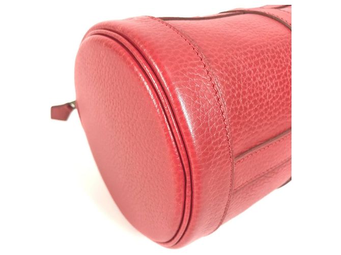 Hermès Vintage Mini Arty Boston Tasche Rot - Ansicht 7