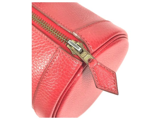 Hermès Vintage Mini Arty Boston Tasche Rot - Ansicht 9