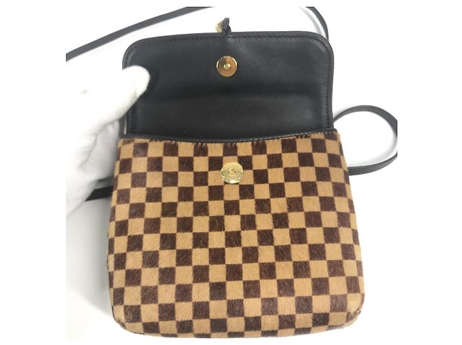 Borsa a Spalla Gazelle Damier Sauvage Louis Vuitton Marrone Damier ebene - vista 12