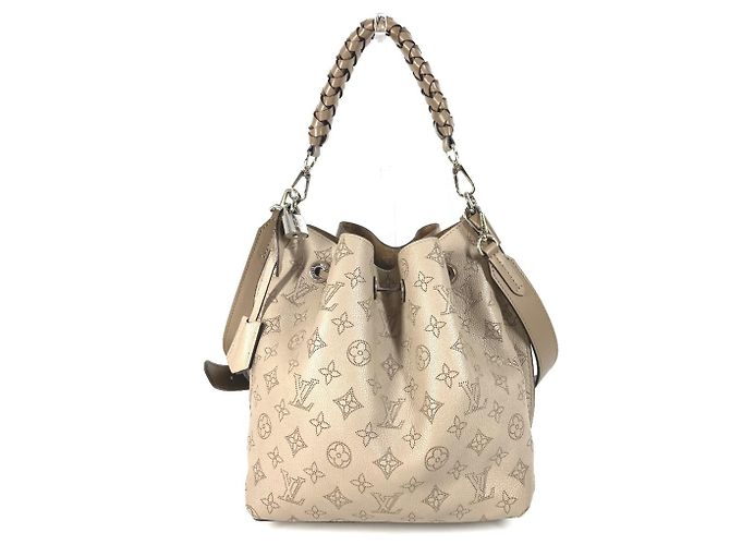 Borsa Louis Vuitton Monogram Mahina Mulia Beige - vista 2