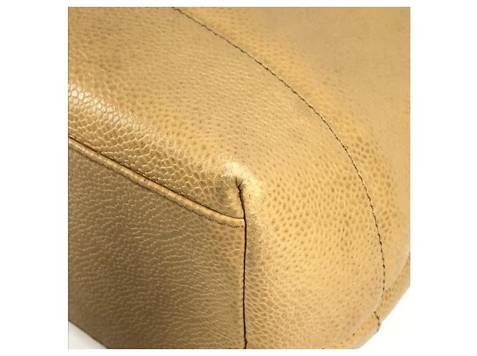 Borsa a spalla Chanel Vintage CC Coco Mark Beige - vista 9