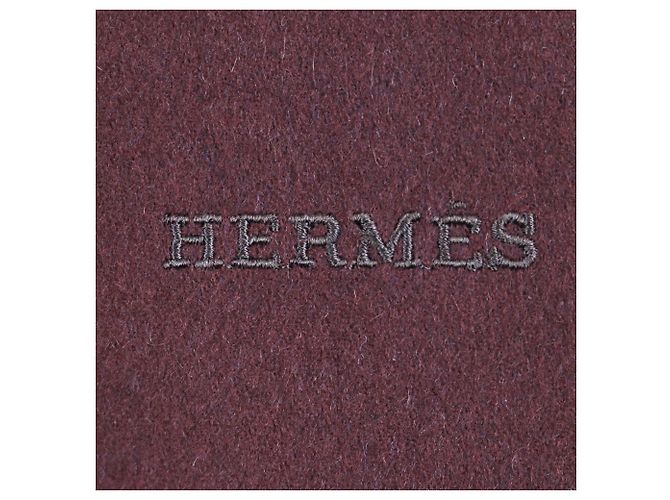 Hermès Stola in cashmere da uomo HERMES Marrone Rosso - vista 5