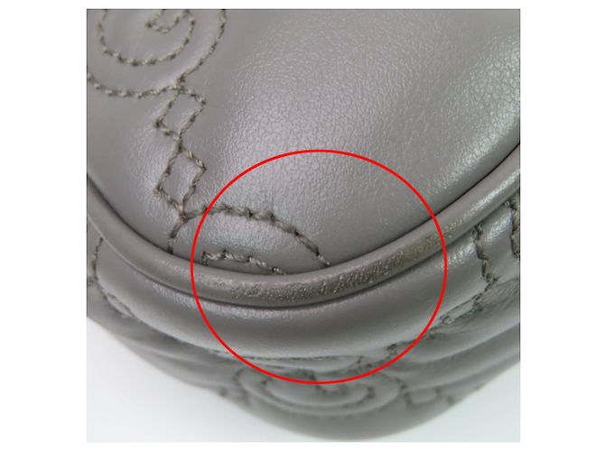 Borsa in pelle GG Matelassé Gucci 735049 Marrone - vista 15
