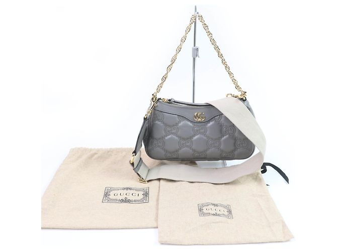 Borsa in pelle GG Matelassé Gucci 735049 Marrone - vista 2
