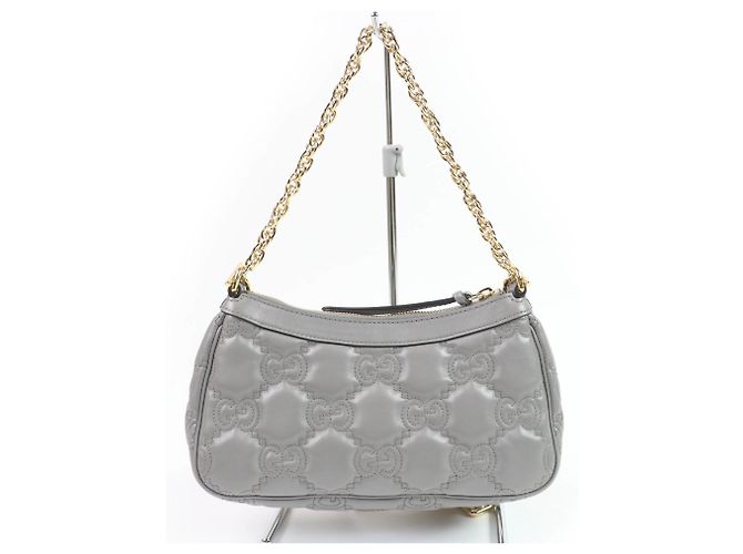 Borsa in pelle GG Matelassé Gucci 735049 Marrone - vista 3