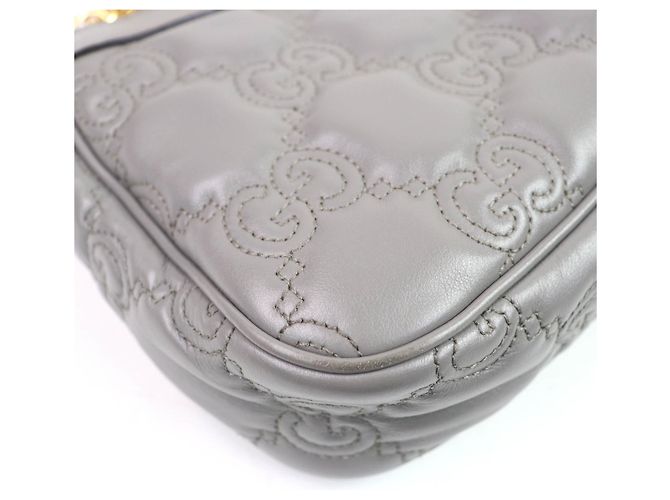 Borsa in pelle GG Matelassé Gucci 735049 Marrone - vista 7