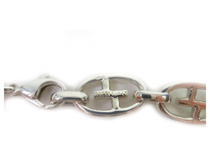 Gucci Vintage 925 Double G Ankerkette Choker - Ansicht 9