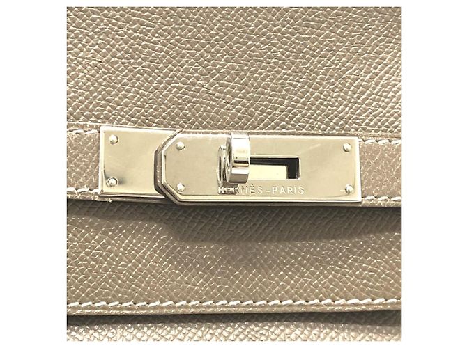 Bolso Hermès Birkin 40 Castaño Gris pardo - vista 10