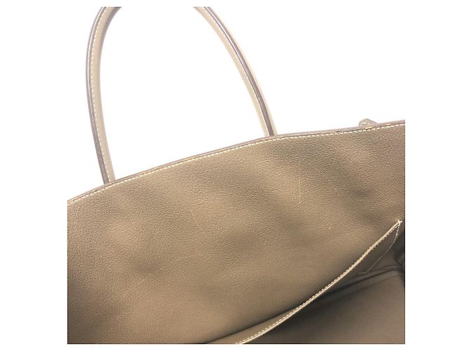 Bolso Hermès Birkin 40 Castaño Gris pardo - vista 14