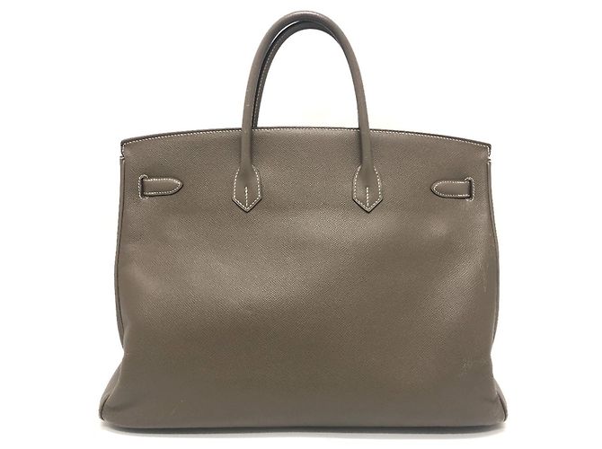 Bolso Hermès Birkin 40 Castaño Gris pardo - vista 2