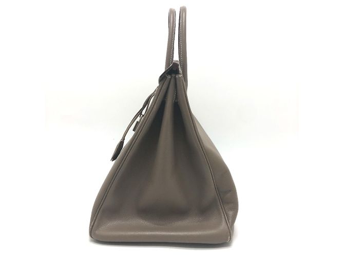 Bolso Hermès Birkin 40 Castaño Gris pardo - vista 5