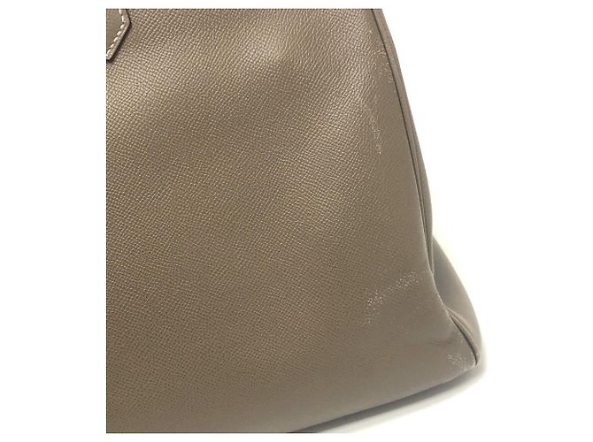 Bolso Hermès Birkin 40 Castaño Gris pardo - vista 8