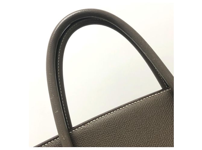 Bolso Hermès Birkin 40 Castaño Gris pardo - vista 9