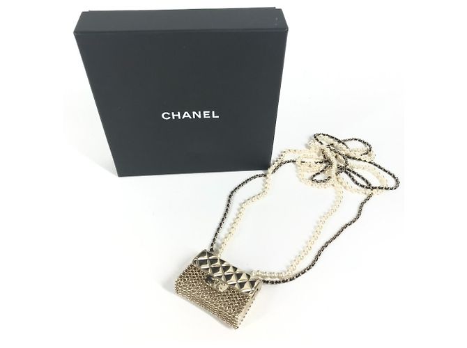 Collana a catena borsa matelassé CC Coco Mark B21S di Chanel D'oro - vista 2
