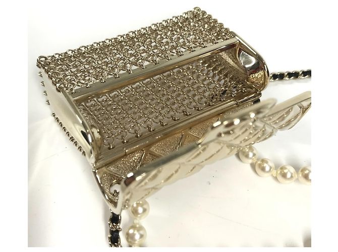 Collana a catena borsa matelassé CC Coco Mark B21S di Chanel D'oro - vista 5