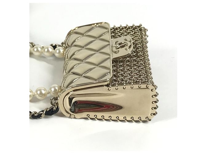 Collana a catena borsa matelassé CC Coco Mark B21S di Chanel D'oro - vista 6