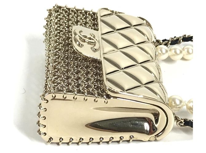 Collana a catena borsa matelassé CC Coco Mark B21S di Chanel D'oro - vista 7