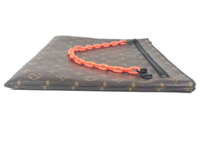 Pochette Monogram Solar Ray Louis Vuitton Marrone Arancione - vista 3