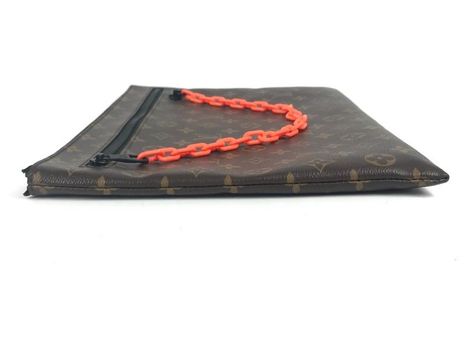 Pochette Monogram Solar Ray Louis Vuitton Marrone Arancione - vista 4