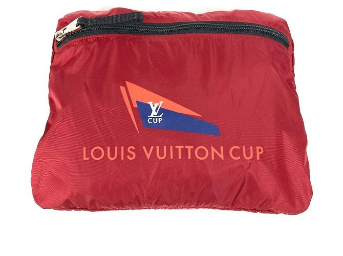Zaino Louis Vuitton Damier Aventure Light Pack Nero Rosso - vista 13
