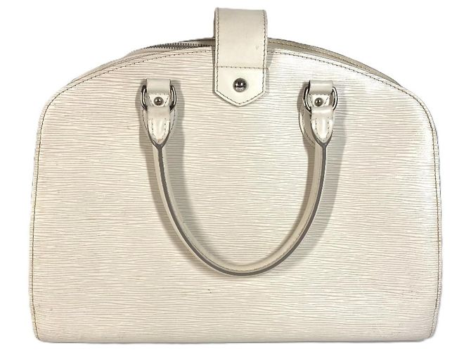 Bolso de Hombro Louis Vuitton Epi Pont Neuf GM Blanco Blanco roto - vista 2