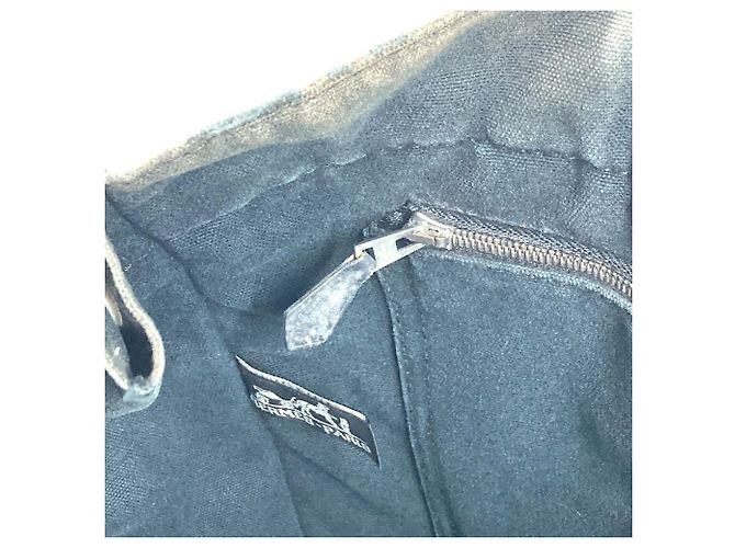 Hermès Foule MM Tote Bag aus Halb-Leder Schwarz - Ansicht 12