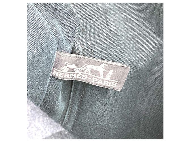 Hermès Foule MM Tote Bag aus Halb-Leder Schwarz - Ansicht 14