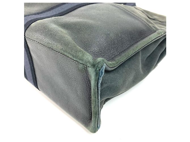 Hermès Foule MM Tote Bag aus Halb-Leder Schwarz - Ansicht 6