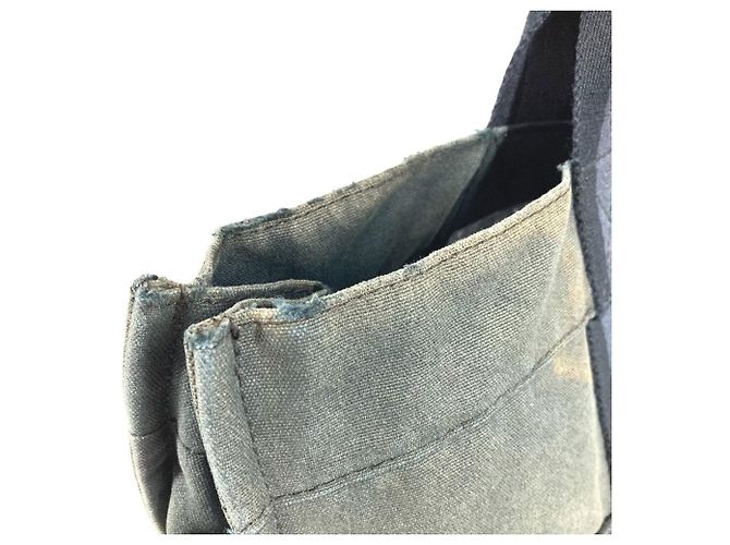 Hermès Foule MM Tote Bag aus Halb-Leder Schwarz - Ansicht 9