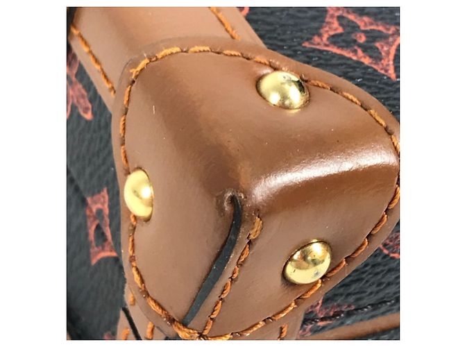 Borsa Clutch Petite Malle NM Catgram Monogram Louis Vuitton Marrone Rosso - vista 10