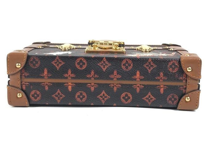 Borsa Clutch Petite Malle NM Catgram Monogram Louis Vuitton Marrone Rosso - vista 5