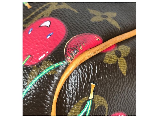 Borsa Boston Keepall 45 Monogramma Ciliegia Louis Vuitton Marrone Rosso - vista 9