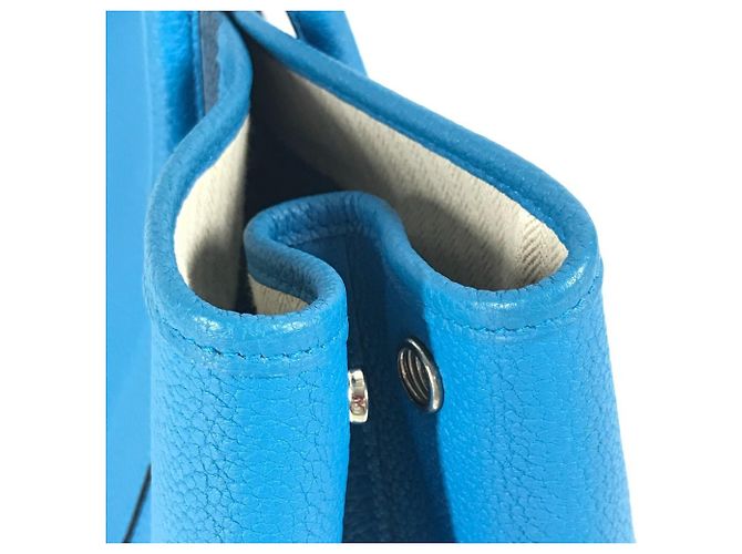 Hermès Garden Party PM 36 Handtasche Blau Mehrfarben - Ansicht 10