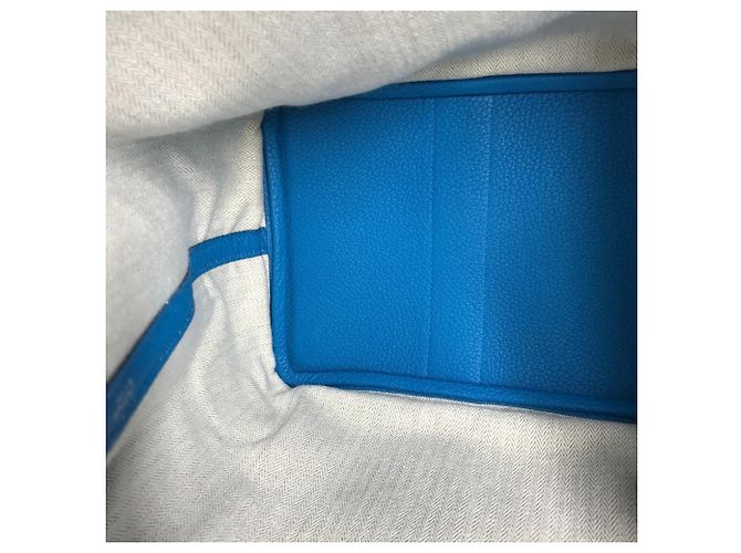 Hermès Garden Party PM 36 Handtasche Blau Mehrfarben - Ansicht 13