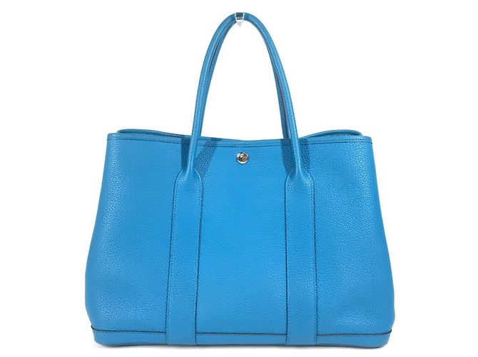 Hermès Garden Party PM 36 Handtasche Blau Mehrfarben - Ansicht 2