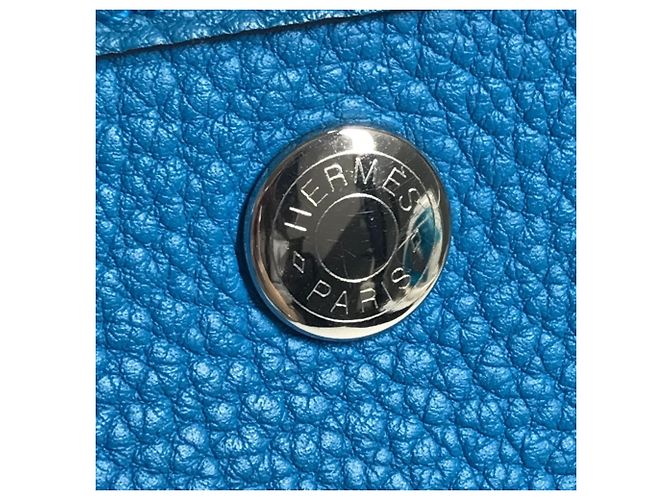 Hermès Garden Party PM 36 Handtasche Blau Mehrfarben - Ansicht 9