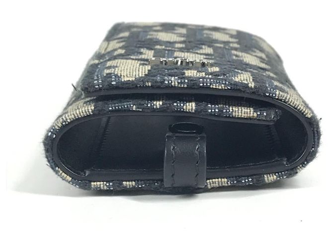 6-Ring Schlüsselcase Dior Logo Oblique Christian Dior Marineblau - Ansicht 3