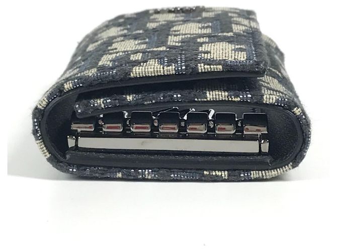 6-Ring Schlüsselcase Dior Logo Oblique Christian Dior Marineblau - Ansicht 4