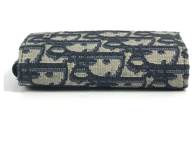 6-Ring Schlüsselcase Dior Logo Oblique Christian Dior Marineblau - Ansicht 5
