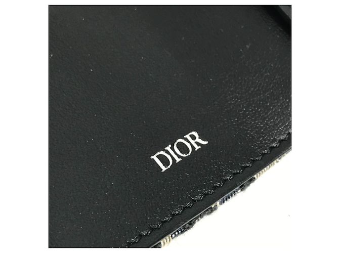 6-Ring Schlüsselcase Dior Logo Oblique Christian Dior Marineblau - Ansicht 9